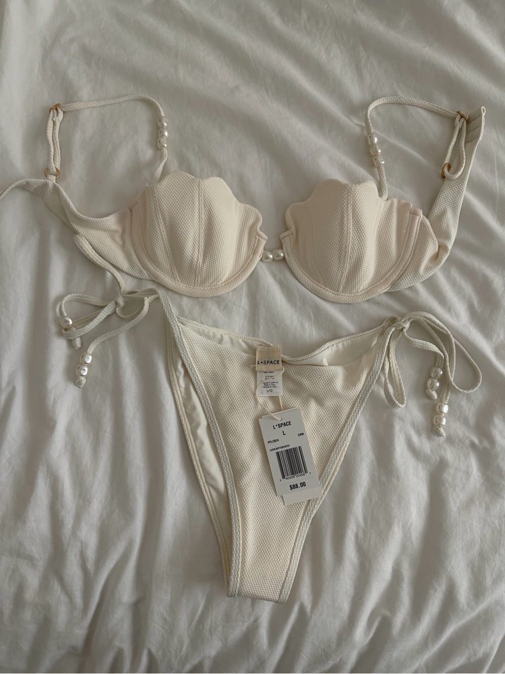 LSPACE Seashell Bikini in Cream - Picture 4 of 11